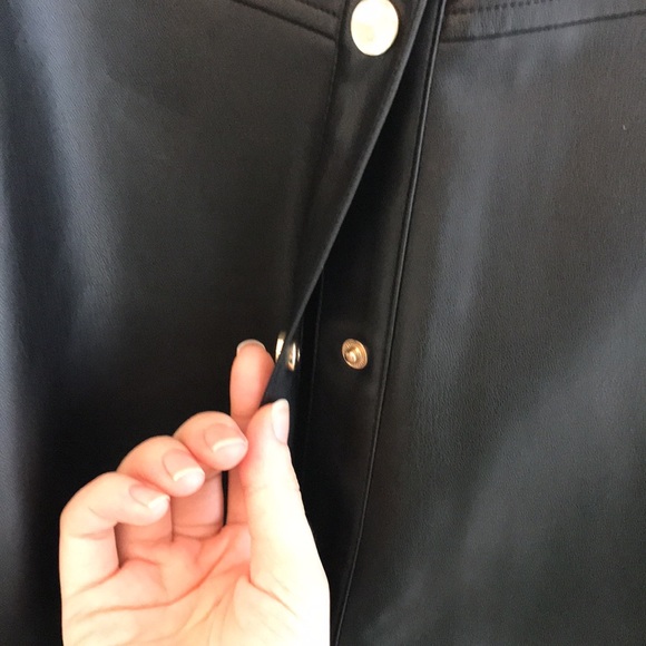 Wide Maxi Leather Skirt - Picture 6 of 15